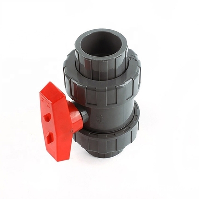 Conexão de tomada/filamento válvula de esfera de união verdadeira com flange de PVC e fabricação OEM