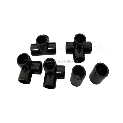 Fittings de conectores de tubos de PVC para encanamento ASTM Sch40 Customize Cor preta 1/2&quot; Cotovelo