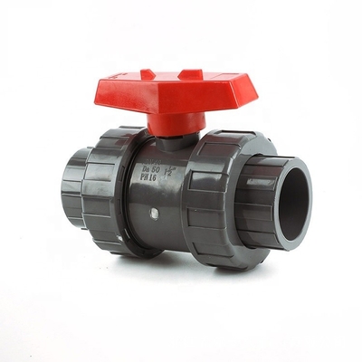 Conexão de tomada/filamento válvula de esfera de união verdadeira com flange de PVC e fabricação OEM