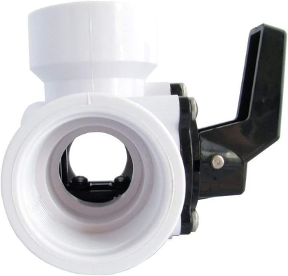 Valva de esfera de PVC de 3 vias para piscinas Medios hidráulicos de água Aplicação geral OEM