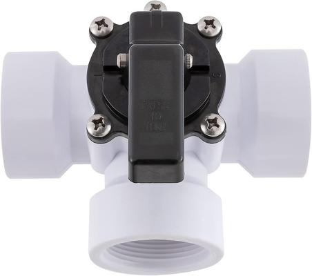 Valva de esfera de PVC de 3 vias para piscinas Medios hidráulicos de água Aplicação geral OEM