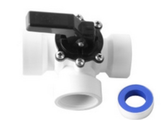 Valva de esfera de PVC de 3 vias para piscinas Medios hidráulicos de água Aplicação geral OEM