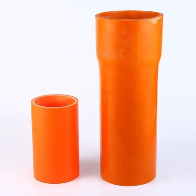 Tubo CPVC de cor laranja para proteção de cabos Espessura 2,8M Serviço de processamento Moldagem