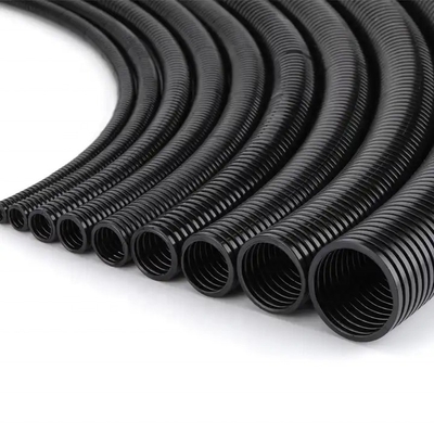 Cabeça Elétrica Ultra Redonda Tubo Corrugado LDPE Customizable Suporte OEM em Cor Preta