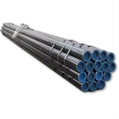 Serviço de moldagem de tubos de aço sem costura com tinta preta e extremidades abobadadas