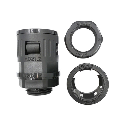 1/2 &quot;-1&quot; cortar Glándula de cabo de plástico à prova d'água e adaptador de conector de conduto flexível