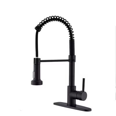 Garrafa de cozinha de aço inoxidável clássica de punção única com núcleo de válvula de cerâmica e luz LED